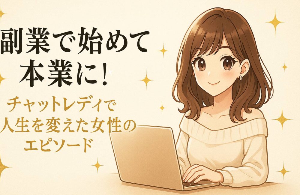 副業で始めて本業に！チャットレディで人生を変えた女性のエピソード👩🏻‍💻✨