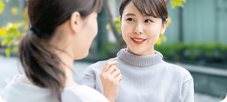 安心の女性スタッフが面接時お迎えに上がります
