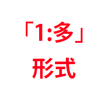 「1:多」形式