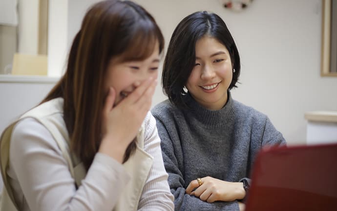 優しい女性スタッフが親身にサポート