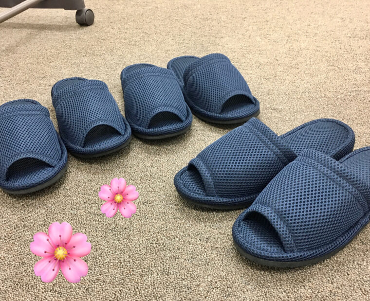 スリッパも衣替え(๑♡ᴗ♡๑)