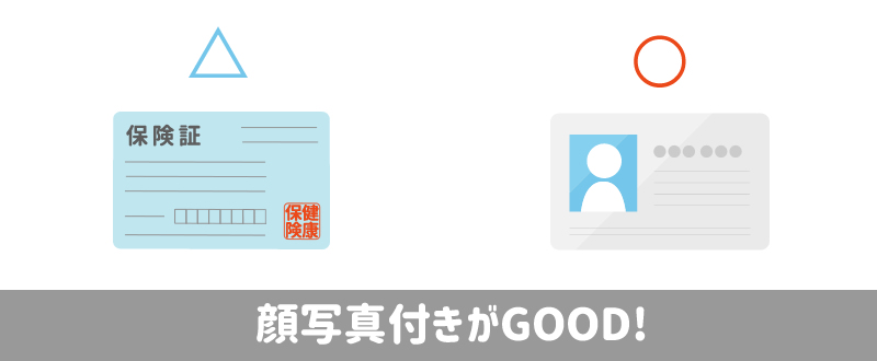 身分証明書として登録できるものとできないもの