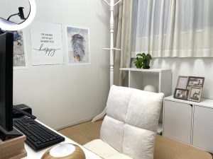 鍵付きの個室でお仕事できます。