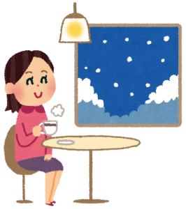 暖かいお部屋で⛄