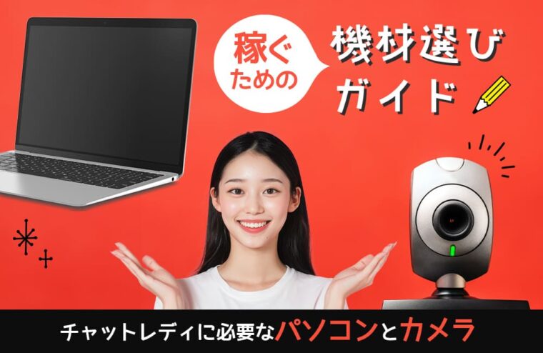 チャットレディに必要なパソコンとカメラ！稼ぐための機材選びガイド