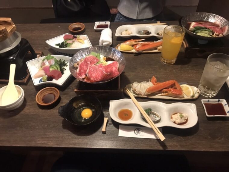 お祝いでコース料理🎉