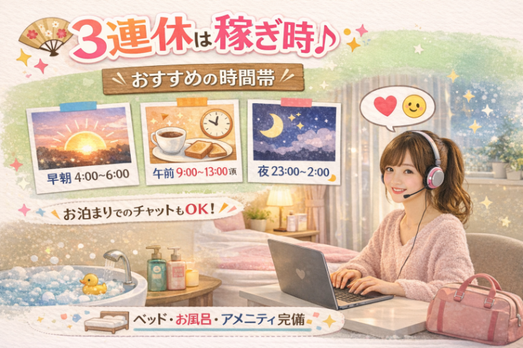 👉🏻今日から3連休💴🎉