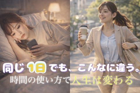時間の使い方で人生は変わる