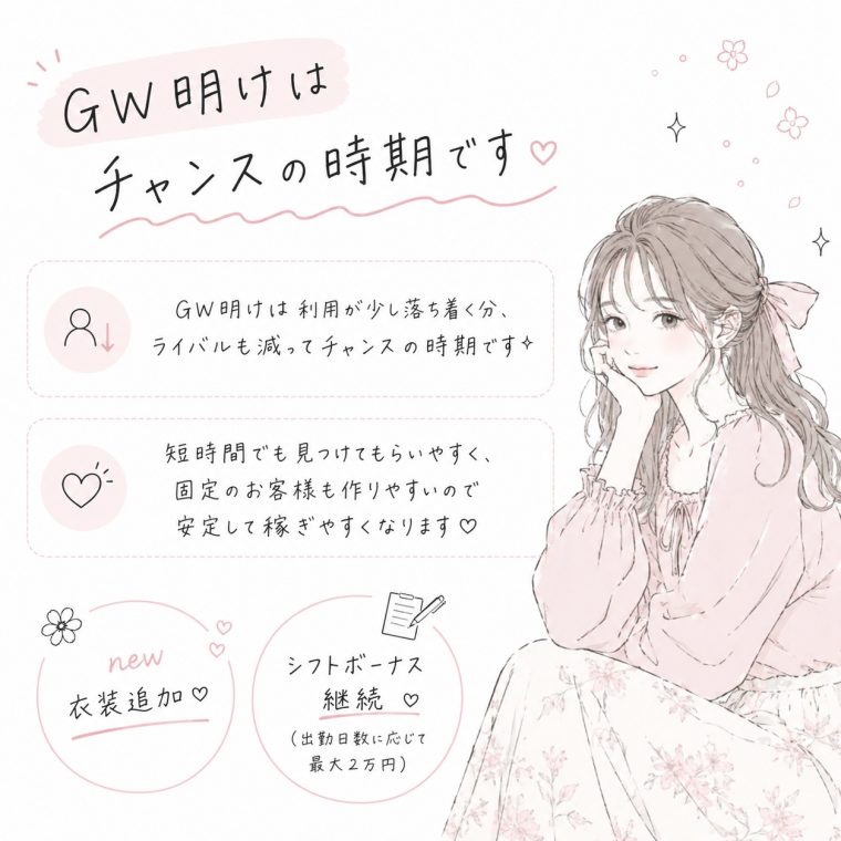 連休明けもチャンスあり！
